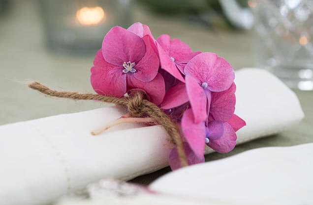 blomster og hamp til servietten